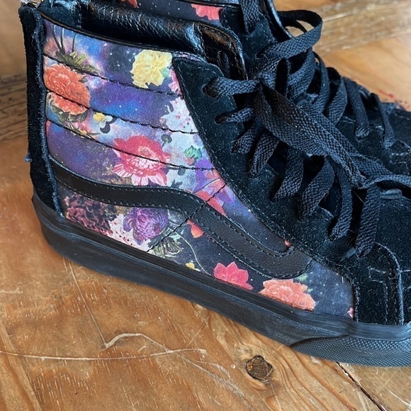 VANS Sk8-Hi Slim Zip Galaxy Floral High-Top Skateboarding Sneaker Shoe 5.5 - Picture 6 of 11